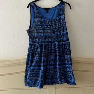 Black and blue Forever 21 dress in large
